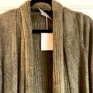 Barefoot dreams cozychic lite cardigan in Olive